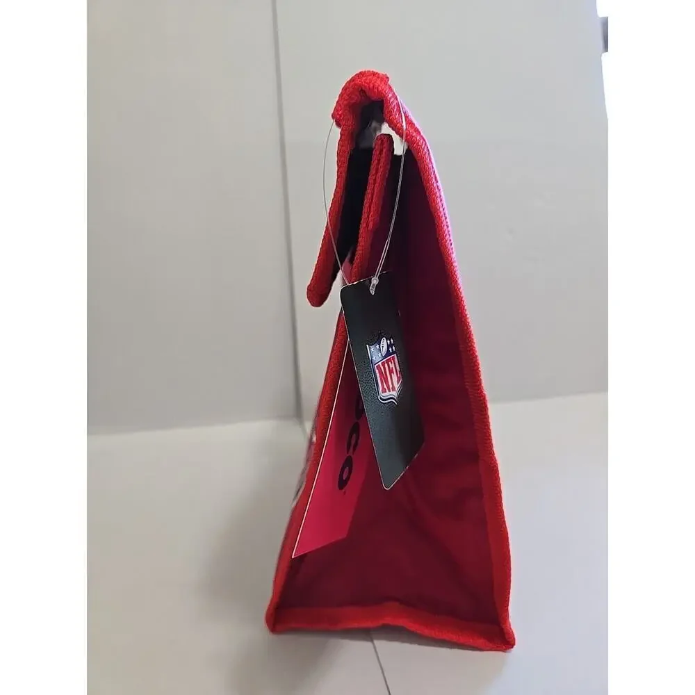 NFL San Francisco 49ERS Insulated Lunch Bag With hook loop Closure NWT - Picture 5 of 14